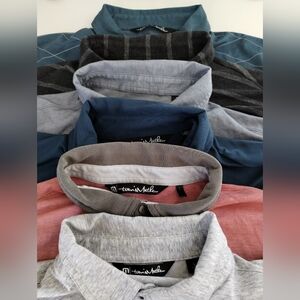 Travis Mathew Golf Polo Shirts Mens Size Large Multi Color Short Sleeve Lot Of 6